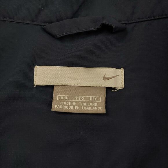 Nike Jacket Mens XXL Navy Swoosh Full Zip Mesh Lined Performance Athletic Gym - Picture 8 of 12